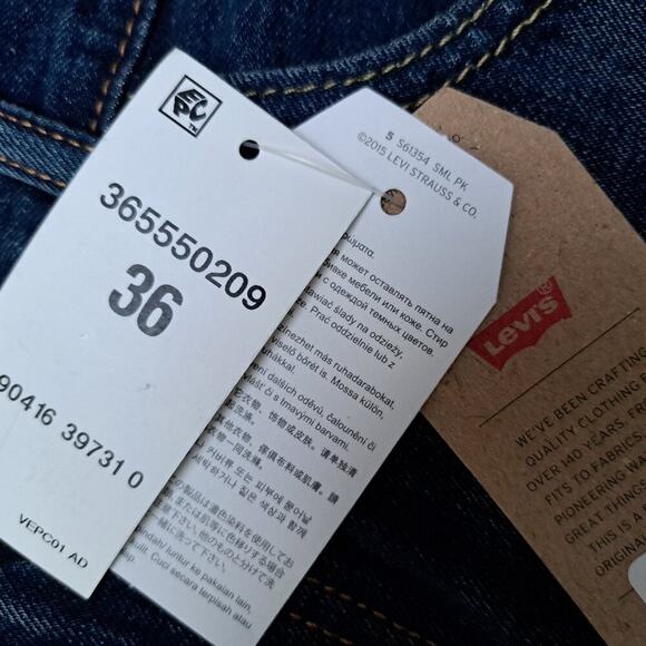 Size 36 Levi's Men's 511 Performance Jean Denim Cutoff Shorts NWT - Picture 6 of 8